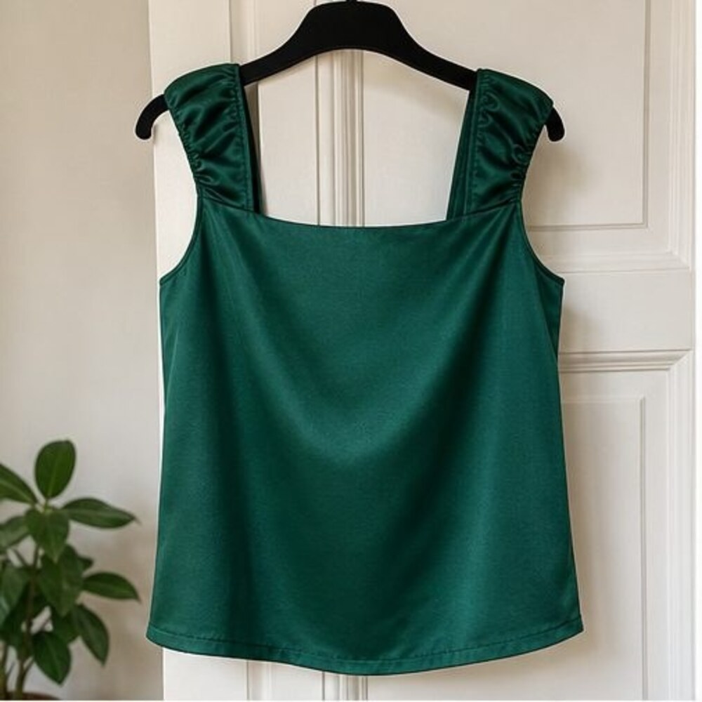 Emerald Puff Sleeve Top